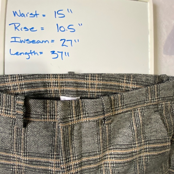 Core Life Neutral Soft Rayon Blend Plaid Office Career Stretch Pants. 30"x27" - Picture 16 of 16